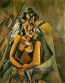 Woman Sitting 1909 cubist Pablo Picasso